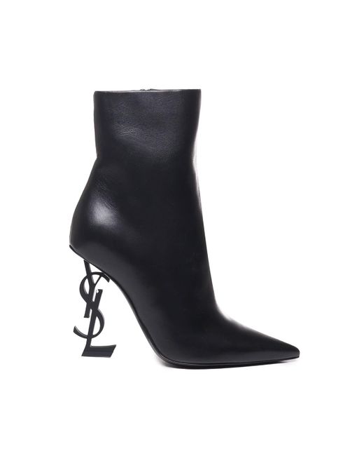 Saint Laurent Opyum Ankle Boots In Calfskin in Black | Lyst