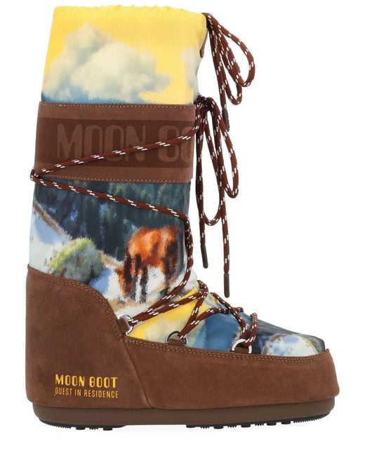 Moon Boot Brown X Guest Residence Polyester