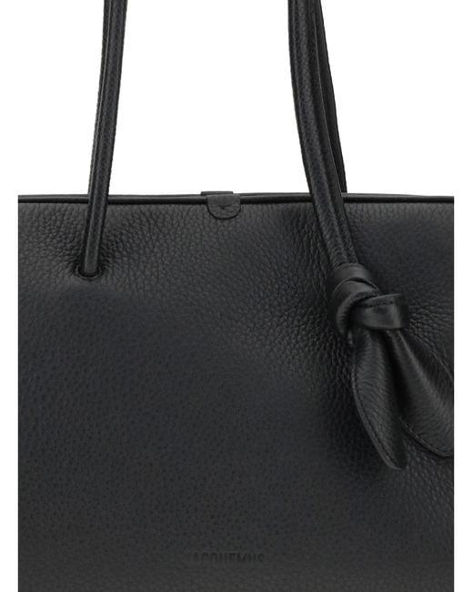 Jacquemus Black Il Turismo Shoulder Bag Calf Leather Bos Taurus Handbags