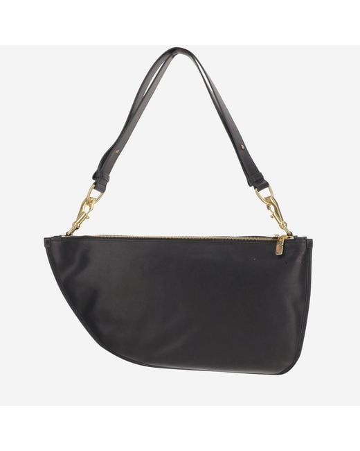 Burberry Black Double Shield Bag Calfskin Shoulder