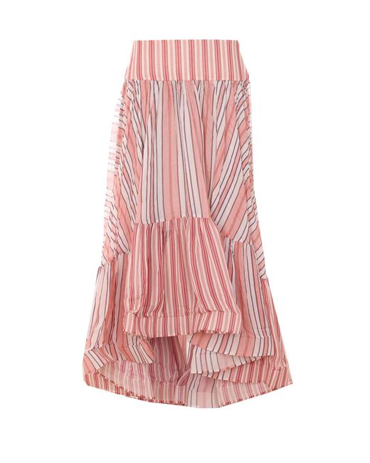 Zimmermann Pink Rebellion Bohemian Midi Skirt