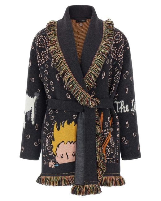 Alanui Black 'Collab The Little Prince' Cardigan