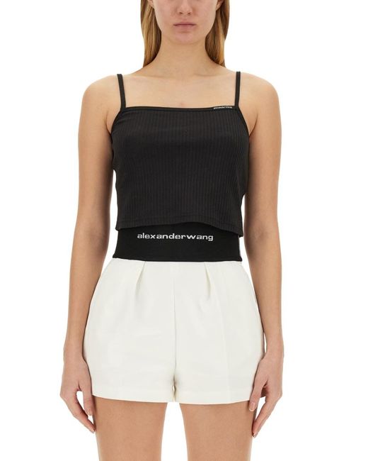 T By Alexander Wang Black Canvas "Cami"