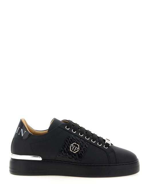 Philipp Plein Black 'Hexagon' Sneakers for men
