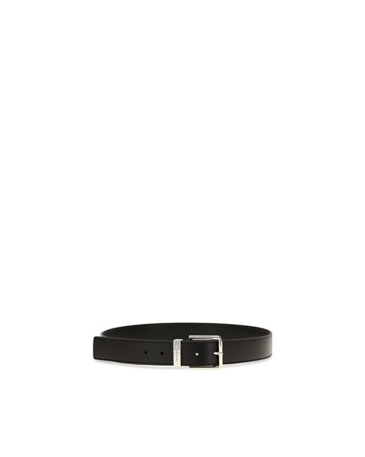 Givenchy Black Calf Leather Bos Taurus Regular Belt for men