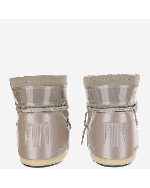 Moon Boot Gray Ankle Boots Icon Low Glance Nylon