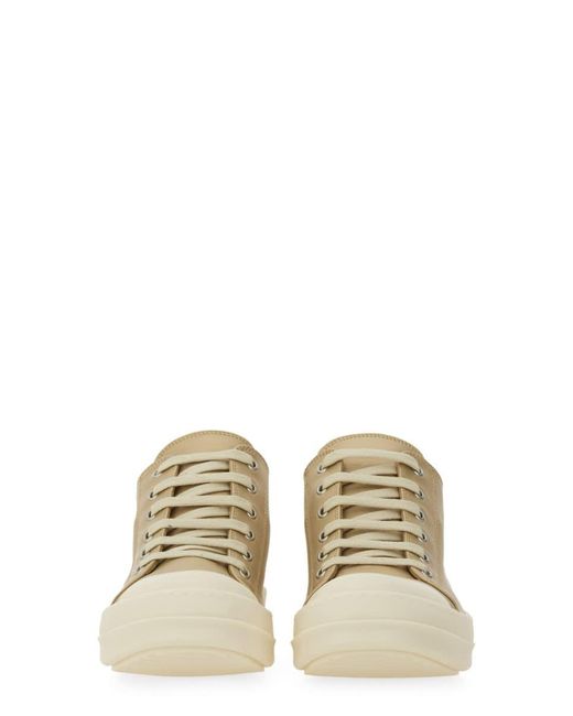 Rick Owens Brown Leather Sneakers
