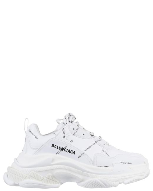 Balenciaga White Triple S Sneakers Vegan