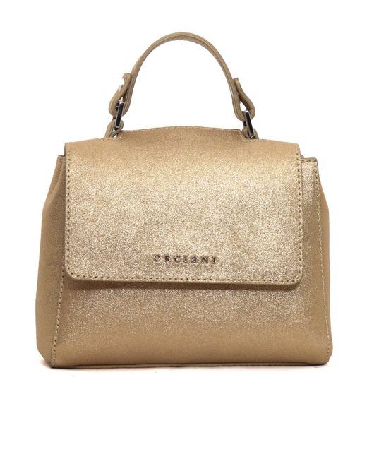 Orciani Sveva Soft Mini Midnight Bag in Natural | Lyst