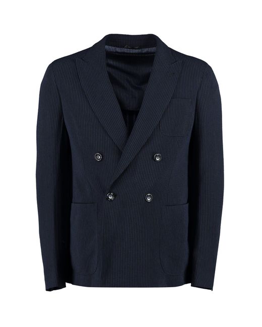 Giorgio Armani Blue Double-breasted Jacket for men