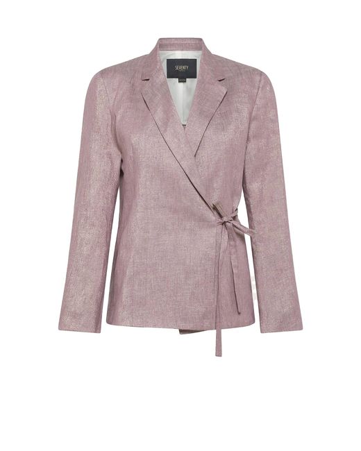 Seventy Pink Lurex Crossover Jacket