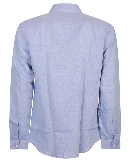 Fay Blue Long Sleeve Shirt for men