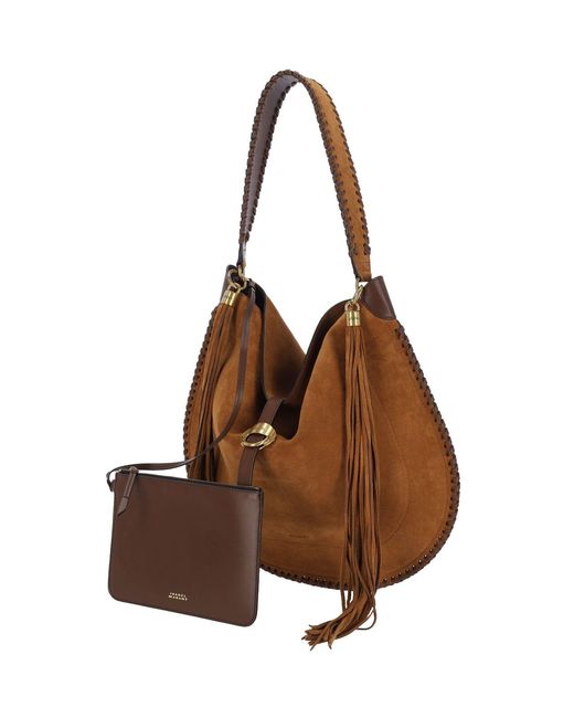 Isabel Marant Brown Oksan Folk Bag
