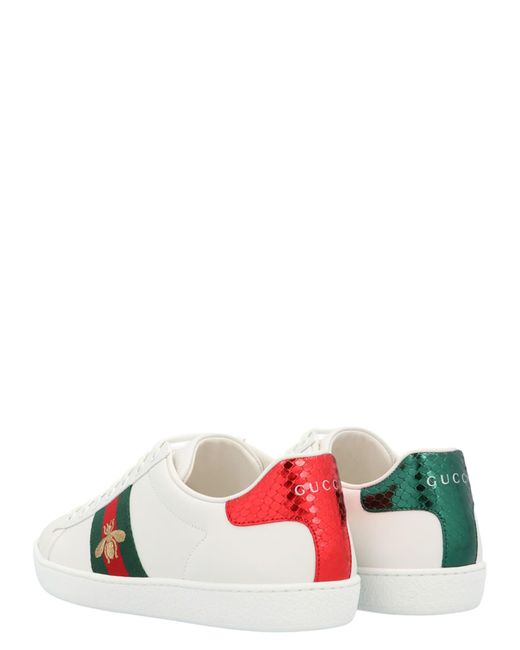 Gucci White 'Ace' Sneakers