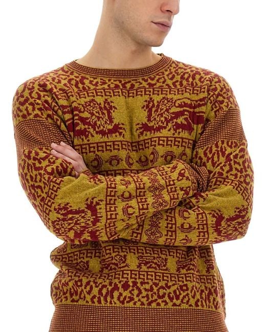 Vivienne Westwood Brown Shirt Lion for men