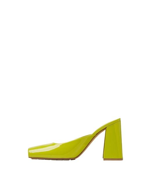 Bottega Veneta Yellow 100Mm Tower Mules