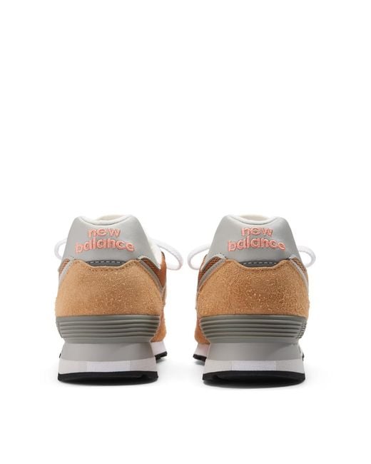 New Balance White 576 Made Uk Latte Sneakers Shoes for men