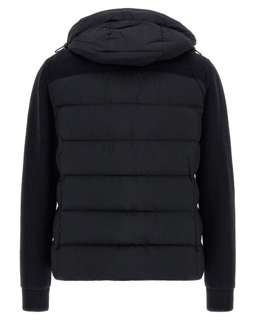 Moorer Black Wool Full-Length Jacket Clothing for men