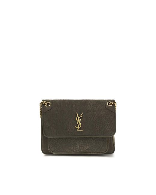 Saint Laurent Gray Lamb Ovis Aries Aries Shoulder Bag