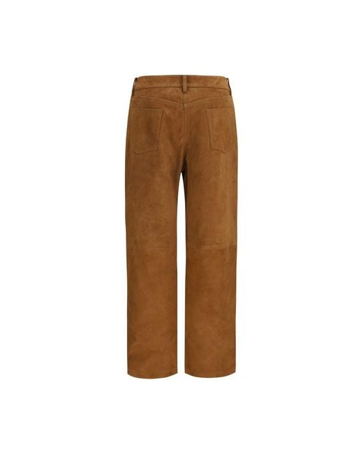 Magda Butrym Brown Lambskin Pants