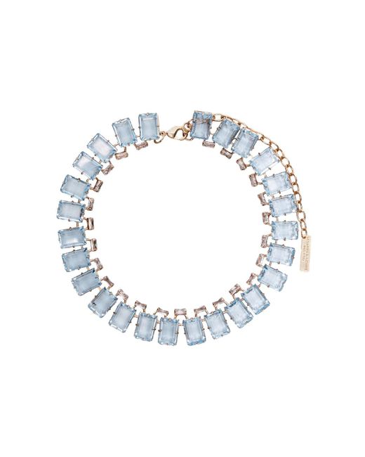 Ermanno Scervino Blue Necklace With Light Stones