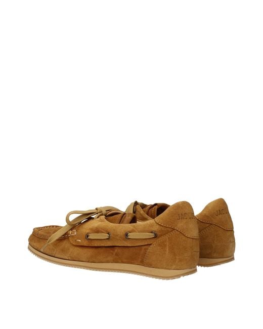 Jacquemus Brown Leather Slip-On Loafers for men