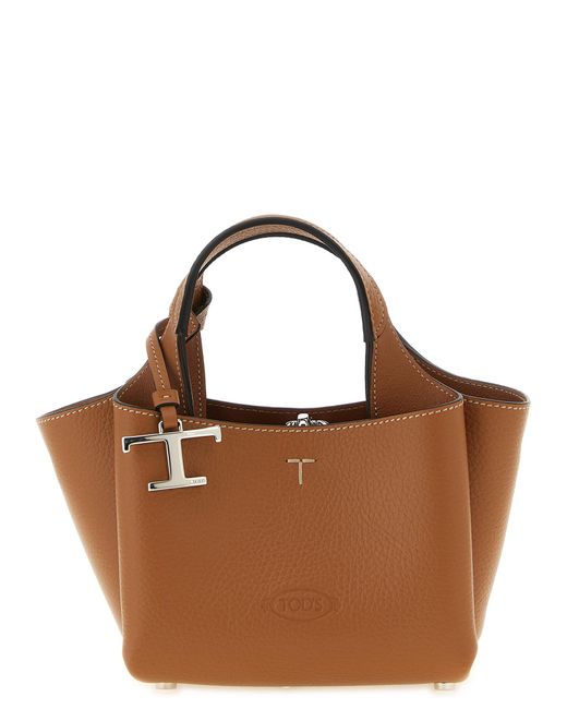 Tod's Brown Micro Leather Handbag
