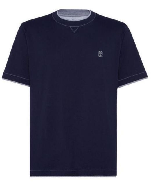 Brunello Cucinelli Blue Sweaters for men