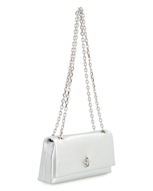 Marc Jacobs White The Metallic Dual Chain Mini Bag