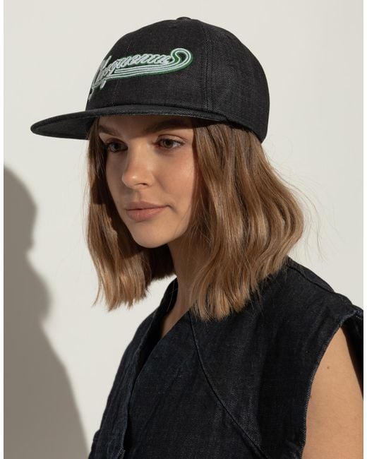 Jacquemus Blue La Casquette Logo Embroidered Baseball Cap Accessories Beanies & Hats