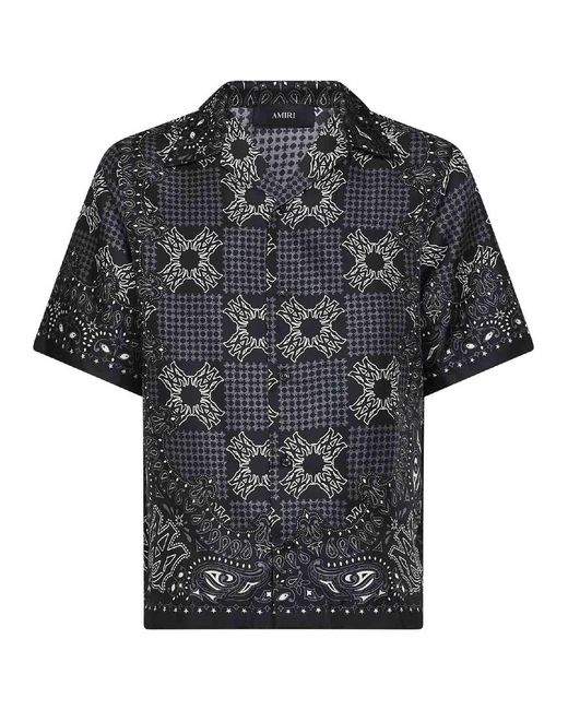 Amiri Black Short Sleeve Shirts for men