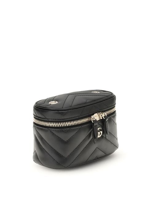 Gucci Black Gg Marmont Beauty Case Nano