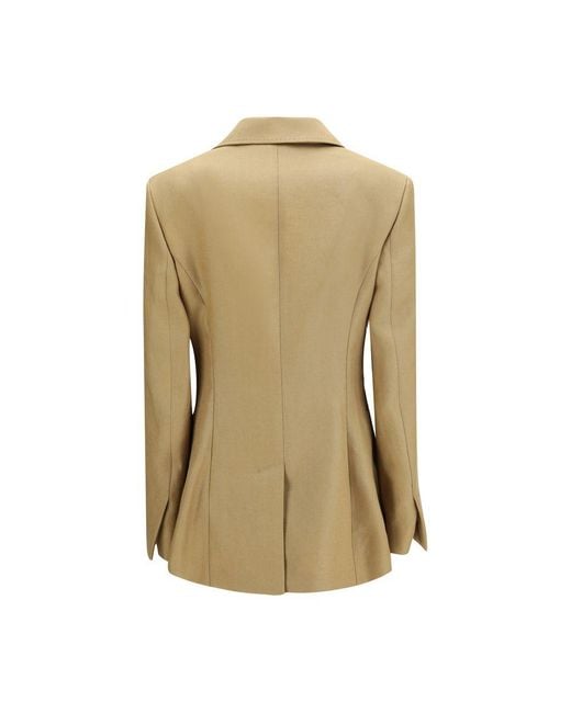 Max Mara Natural Beige Linen Jacket