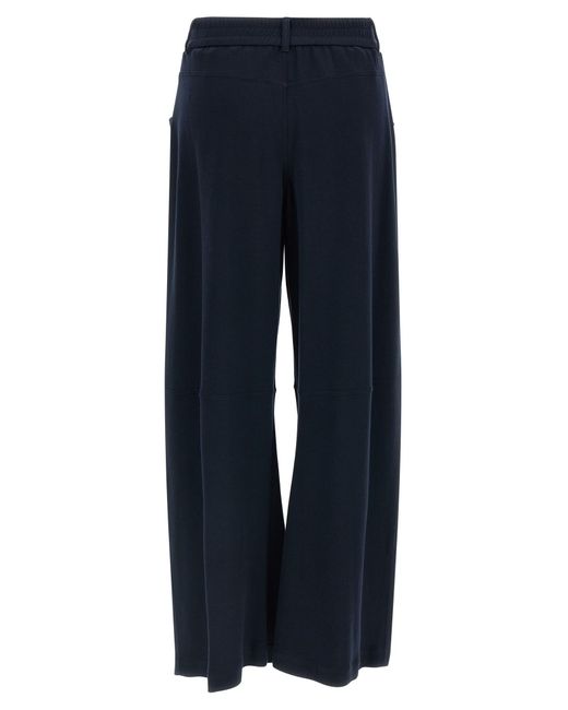Brunello Cucinelli Blue Cotton Casual Pants