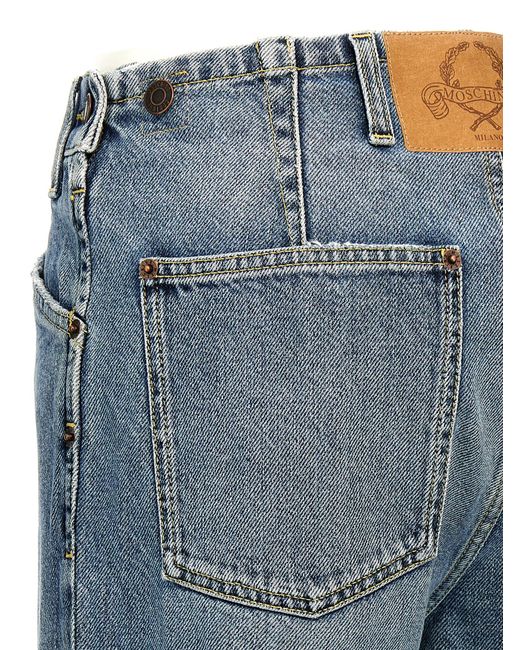 Moschino Blue Jeans With Logo