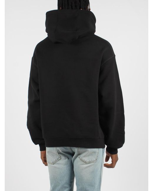 Gucci Black Cotton Jersey Hooded Sweatshirt for men