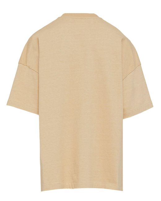 Jil Sander Natural Beige Cotton T-shirt for men