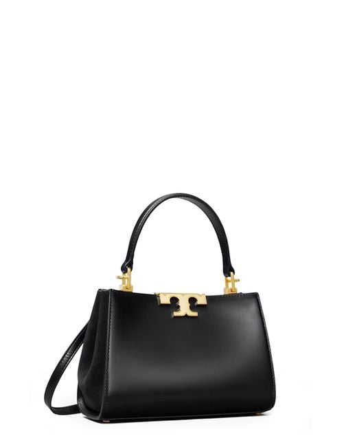 Tory Burch Black Eleanor Mini Satchel Leather Shoulder Bag