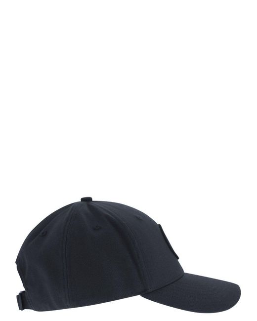 Stone Island Blue Cap With Front Logo Embroidery for men