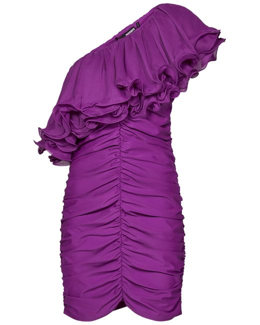 ROTATE BIRGER CHRISTENSEN Purple Birger Christensen Mini Dress