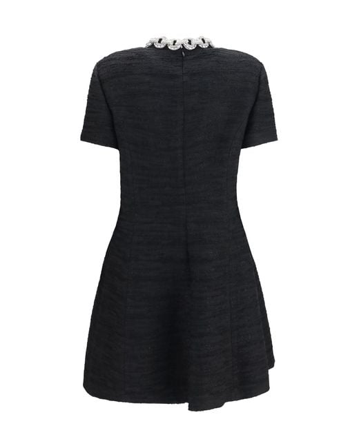 Valentino Black Embroidered Mini Dress