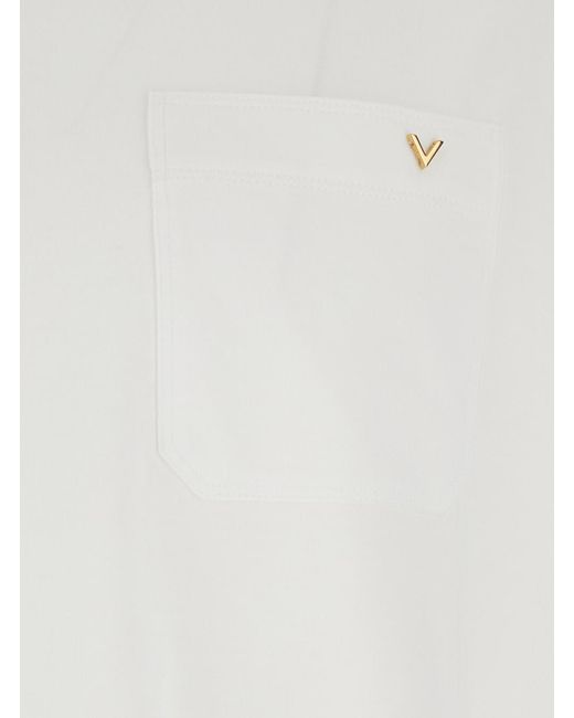 Valentino White T-Shirt Jersey Cotton T-Shirts for men