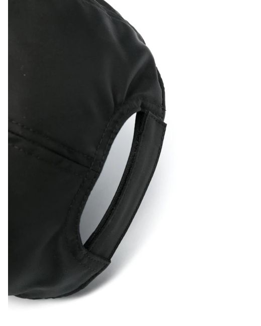 Kiton Black Nylon Baseball Hat With Logo for men