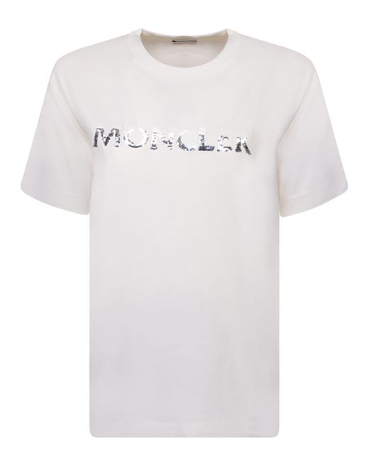 Moncler White T-shirts And Polos