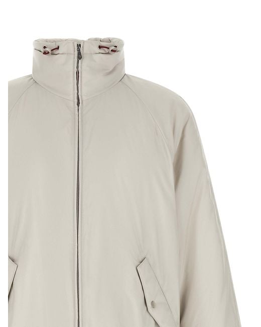 Brunello Cucinelli White Polyester Shell Jacket Clothing for men