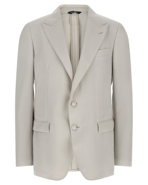 Dolce & Gabbana Gray Dolce & Gabbana 'Taormina' Blazer for men