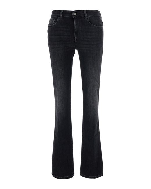 AG Jeans Blue Bootcut Jeans High-Waisted Cotton