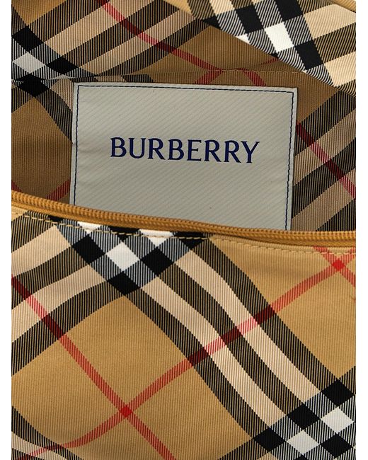 Burberry Gray Check Waist Bag for men