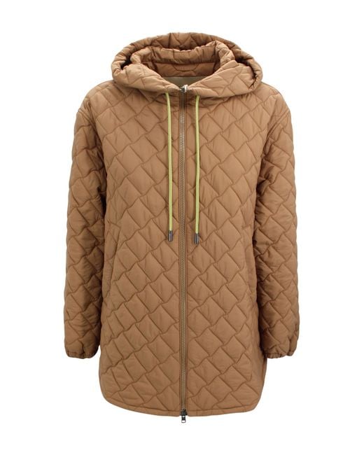 Herno Brown Jackets Fabric