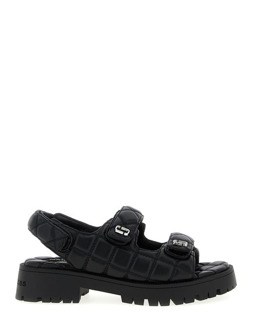 Marc Jacobs Black Lamb Leather Mid Heel Pumps